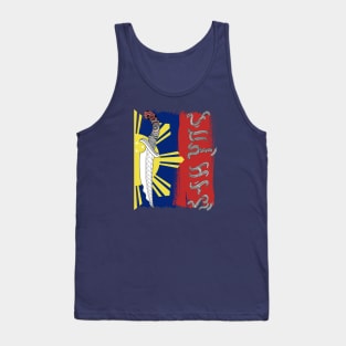 Philippine Flag & Knife / Baybayin word Pudang-Kalis Tank Top